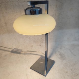 Candeeiro de Mesa Moderno Bege e Prata