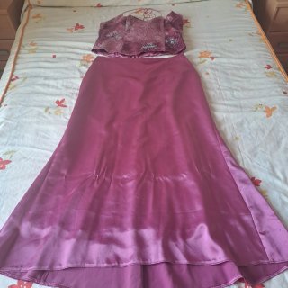 Conjunto 2 piezas fiesta rosa y morado