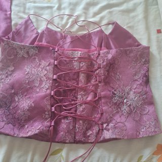 Conjunto 2 piezas fiesta rosa y morado