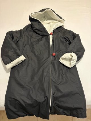 Chaquetón reversible mujer negro/blanco