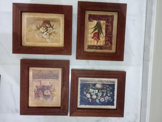 4 Cuadros Decorativos Florales