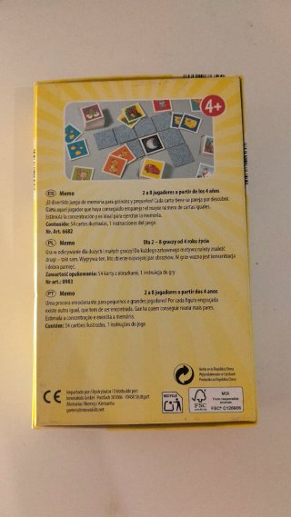 Juego de mesa Memo 4+