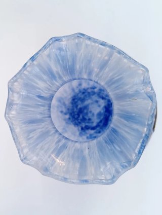 Vaso in vetro di Murano soffiato fatto a mano