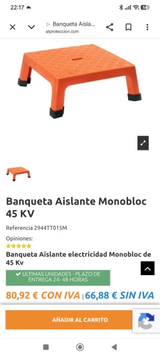 Banqueta Plástico Naranja Eléctrico