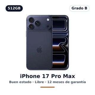 iPhone 17 Pro Max 512GB Azul · Grado B · Libre