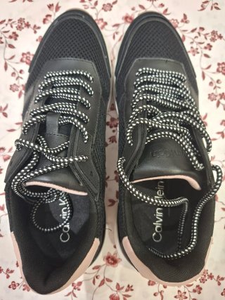 Zapatillas Calvin Klein Mujer Negras y Rosas