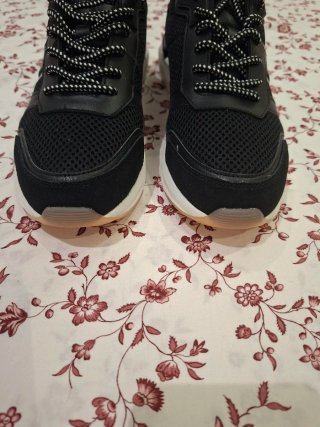 Zapatillas Calvin Klein Mujer Negras y Rosas