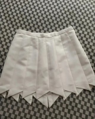Falda Plisada Blanca