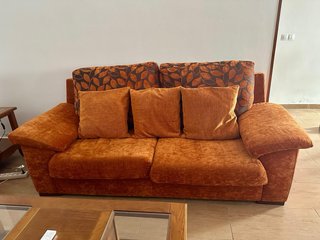 Conjunto sofá y sillones reclinables