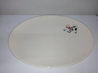 Set Vajilla Vaca Vintage - Fuente y Plato