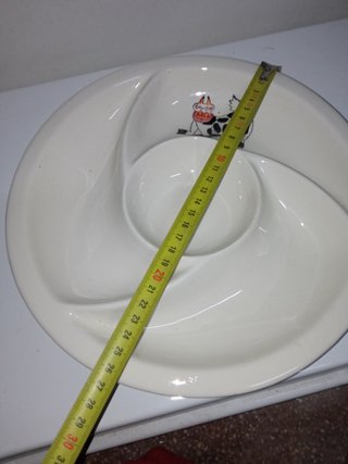 Set Vajilla Vaca Vintage - Fuente y Plato