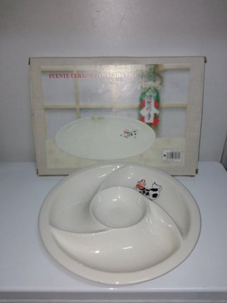 Set Vajilla Vaca Vintage - Fuente y Plato
