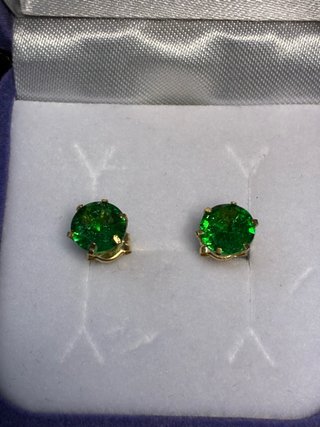 Pendientes Oro 18k Esmeraldas Muzo GDL