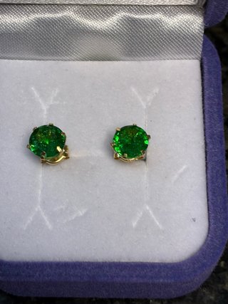 Pendientes Oro 18k Esmeraldas Muzo GDL