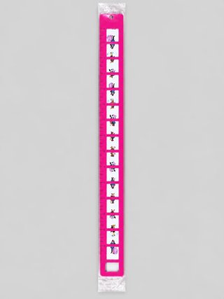 Medidor de altura infantil rosa