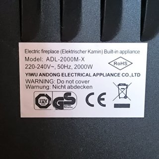 Chimenea Eléctrica Chicago 2000W con Mueble