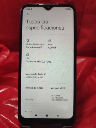 Xiaomi Redmi Note 8T Azul.