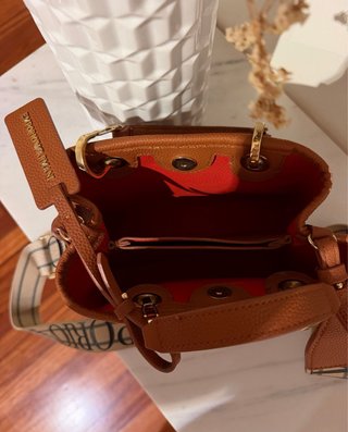 Bolso Emporio Armani Marrón y Beige
