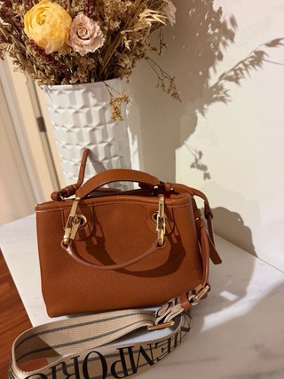 Bolso Emporio Armani Marrón y Beige