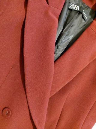 Blazer Zara Rosso Doppio Petto