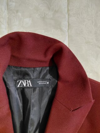 Blazer Zara Rosso Doppio Petto