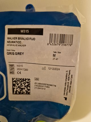 Bota Ortopédica Walker Talle M + Muletas