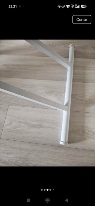 Mesa elevable cristal y metal