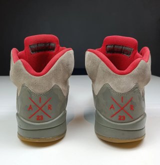 Air Jordan 5 Retro A Ma Maniére Beige Gris Rojo