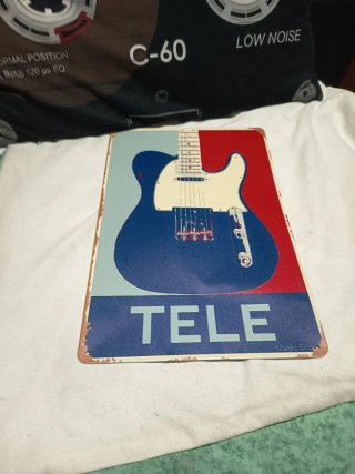 Placa Fender Telecaster Metálica
