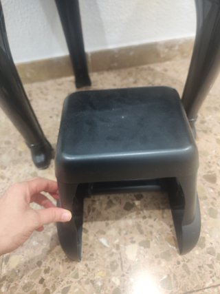 Piano Infantil Negro con Micrófono y Taburete