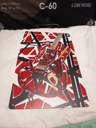 Placa Metálica Guitarra Van Halen 30cm