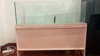Mueble blanco para acuario (tortuguero o pecera)
