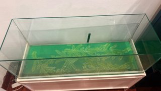 Mueble blanco para acuario (tortuguero o pecera)