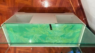 Mueble blanco para acuario (tortuguero o pecera)