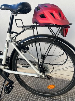 Bicicleta Miami blanca + Casco rojo