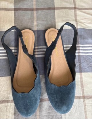 Zapatos planos mujer azul talla 43 (pequeña)