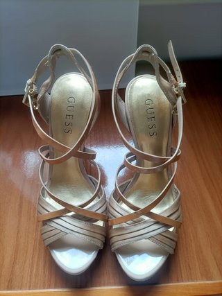Sandalias Guess Piel Beige Talla 36