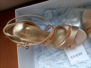Sandalias Guess Piel Beige Talla 36