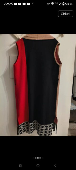 Cardigan Zoe Beige/Rosso