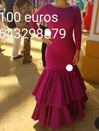 Traje de flamenca rojo
