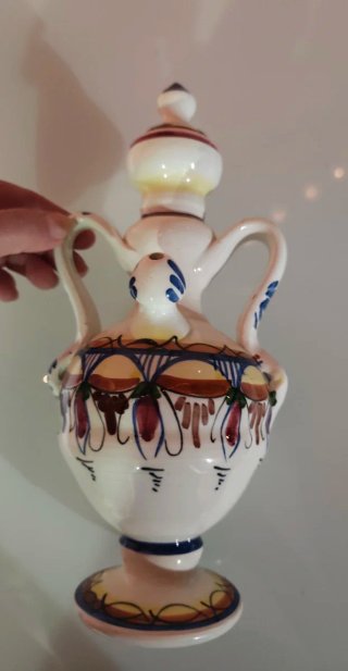 Botijo Cerámica Esmaltada Catalana Antiguo