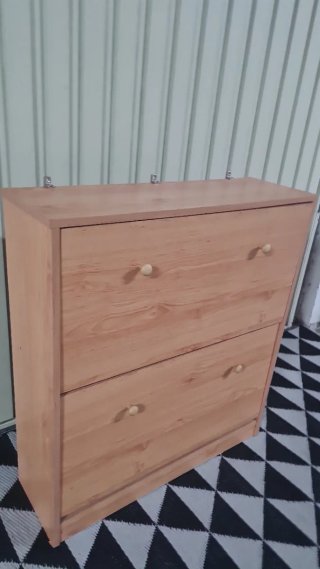 Mueble zapatero de madera