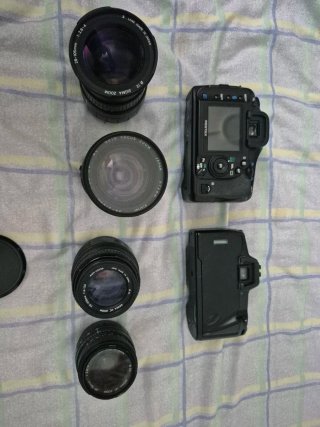 Lote Cámaras y Objetivos Pentax/Minolta