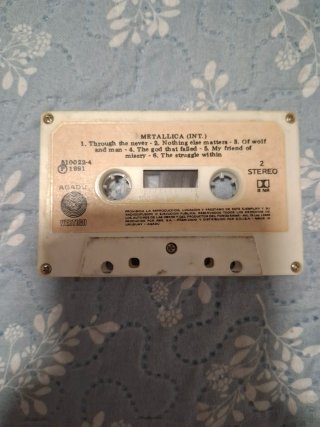 Metallica - Black Album Cassette Uruguay 1991.