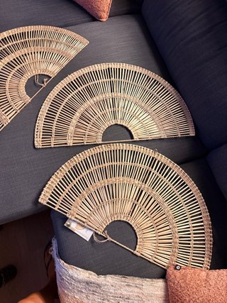 Abanicos decorativos de bambú