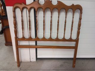 Cabezal cama antiguo madera 90