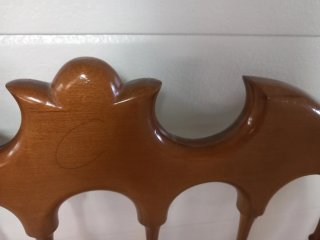 Cabezal cama antiguo madera 90