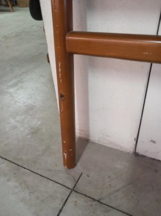 Cabezal cama antiguo madera 90