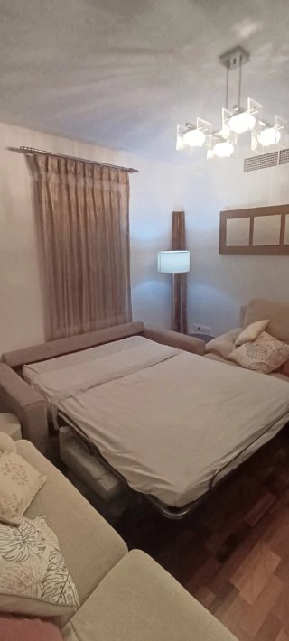 Sofá Cama Beige Tela