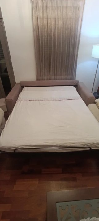 Sofá Cama Beige Tela